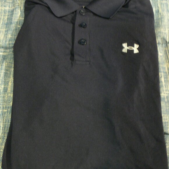 UNDER ARMOUR POLO SHIRTMSHORT SLEEVE LARGE. - Picture 1 of 3